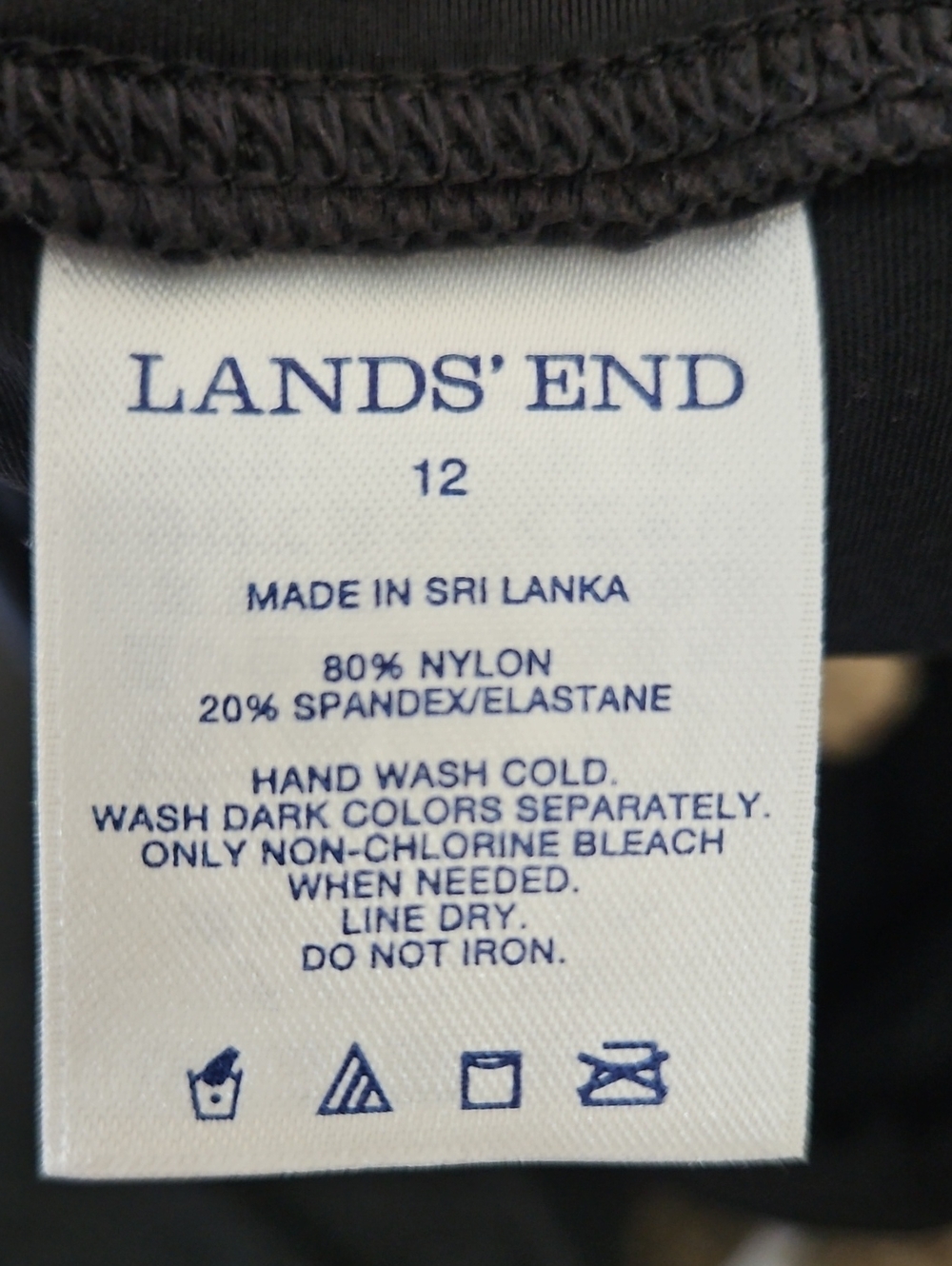 Lands' End Black Bikini Bottom - Classic Coverage - Picture 5 of 5